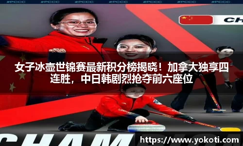 女子冰壶世锦赛最新积分榜揭晓！加拿大独享四连胜，中日韩剧烈抢夺前六座位